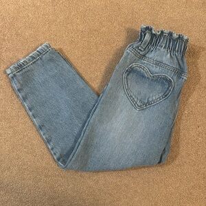 Zara Paperbag Denim with Heart Pockets